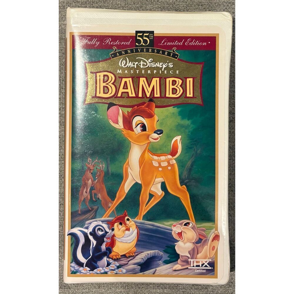Walt Disney's Masterpiece edition of Bambi released on VHS in 1997
